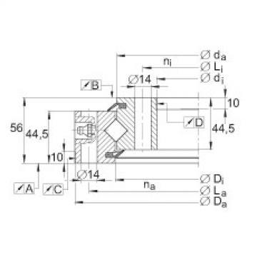 FAG Crossed roller bearings - XSU140644