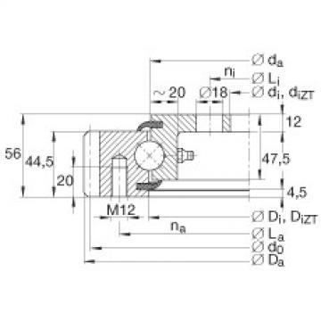 FAG Four point contact bearings - VLA200744-N