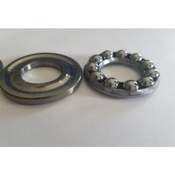 NSK 51203 Thrust Bearing, Single Row, 3 Piece, Grooved Race, Pressed Steel Cage