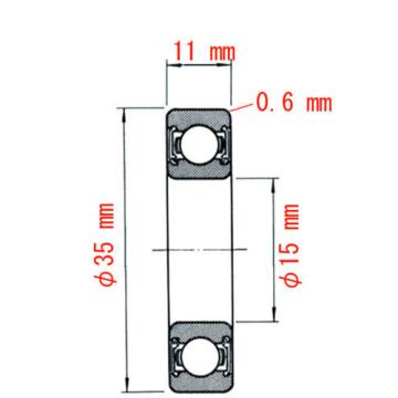 Single-row deep groove ball bearings 6202 DDU (Made in Japan ,NSK, high quality)