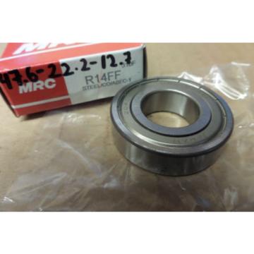 MRC Single Row Ball Bearing R14FF STEEL/CO/ABEC-1 New