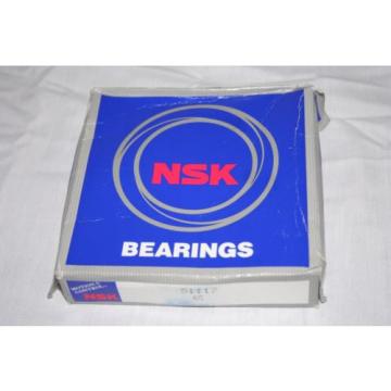 New NSK 51117 Thrust Bearing Single Row 3 Piece Grooved Race 85mm Bore