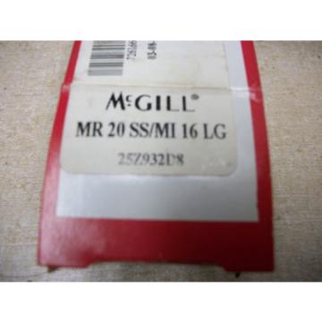 McGill MR20SS Needle Bearing With MI16 Guiderol Center