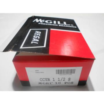 Lot 10  McGill CCYR 1 1/2 S Cam Yoke Roller Bearing