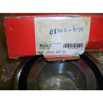 McGill Sphere-Rol Spherical Roller Bearing SB 22312 W33 SS   IN BOX