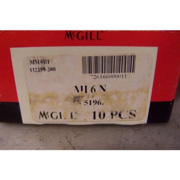 (10)  MCGILL MI 6 N NEEDLE BEARING INNER RACE LOT OF 10