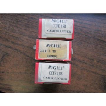 MCGILL LOT OF 3 CAM FOLLOWER BEARINGS CCFE 1 SB