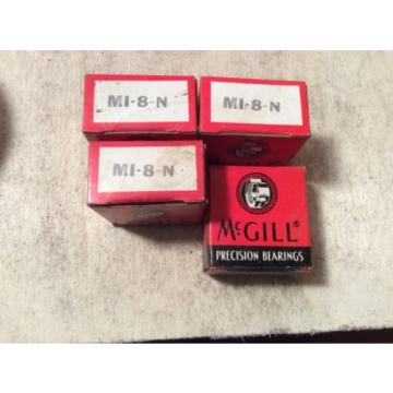 4- MCGILL /bearings #MI-8-N,30 day warranty, free shipping lower 48