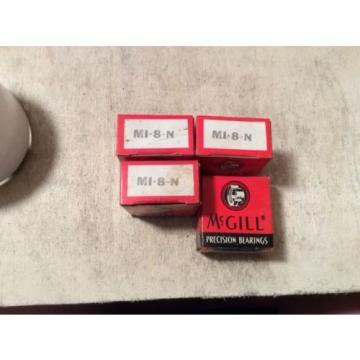 4- MCGILL /bearings #MI-8-N,30 day warranty, free shipping lower 48