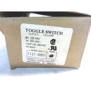 MCGILL 1121-0001 DPST ON-OFF TOGGLE SWITCH