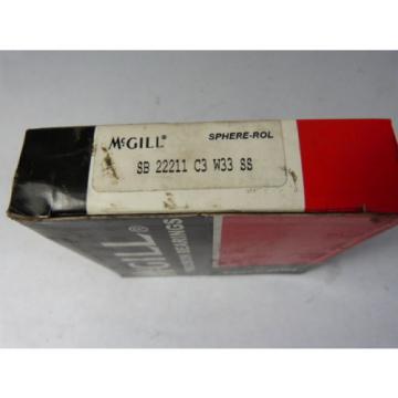 McGill SB-22211-C3-W33-SS Spherical Roller Bearing 55mm Bore