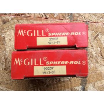 2-McGILL Bearings, Cat# 22207 W33-SS ,comes w/30day warranty, free shipping