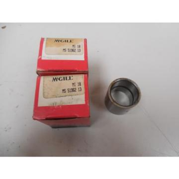 LOT OF 2 MCGILL INNER RACE BEARING MI 18 MI18 MS 51962 13 MS5196213