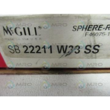 MCGILL 22211W33SS SPHERICAL ROLLER BEARING * IN BOX*