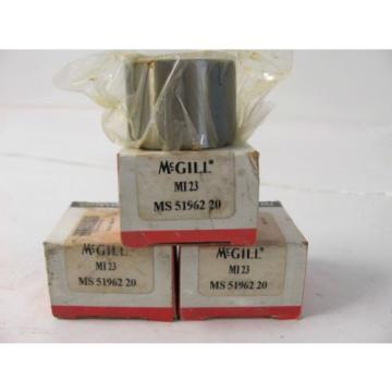 Lot of (3) MCGILL BALL BEARING MI 23 MS 51962 20  IN FACTORY BOX