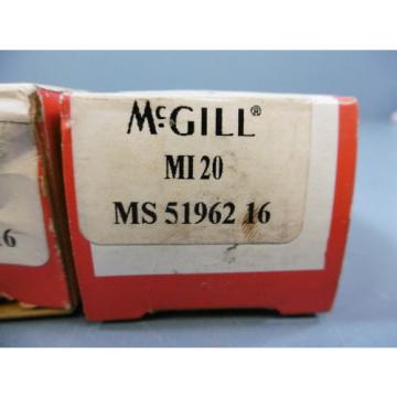 Lot of 2 McGIll MI-20 Inner Race for Roller Bearing New