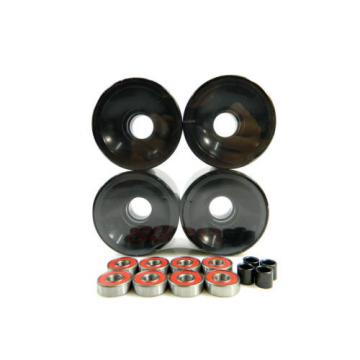 Blank 65mm Longboard Cruiser Multi Color Wheels + ABEC 7 Bearing  + Spacers