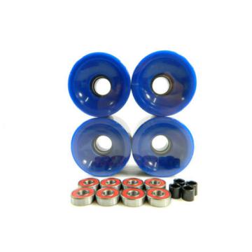 Blank 70mm Longboard Cruiser Multi Color Wheels + ABEC 7 Bearing  + Spacers