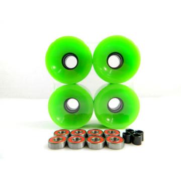 Blank 70mm Longboard Cruiser Multi Color Wheels + ABEC 7 Bearing + Spacers