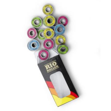 Rio Roller Skate Bearings Multi Coloured ABEC 9 x 16