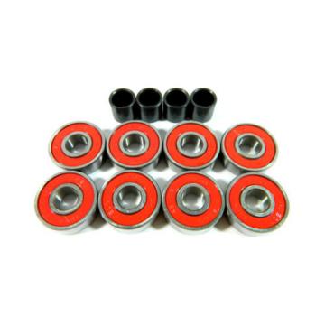 Blank 65mm Longboard Cruiser Multi Clear Color Wheels + ABEC 7 Bearing + Spacers