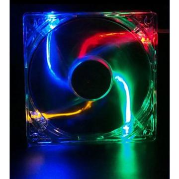 Autolizer Sleeve Bearing 120mm RGB Multi-Color LEDs Silent... New, FREE Shipping