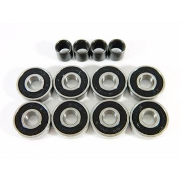 24 pack (192 pcs) Skateboard 608 Inline Multi Color ABEC 7 Bearings + 96 Spacers