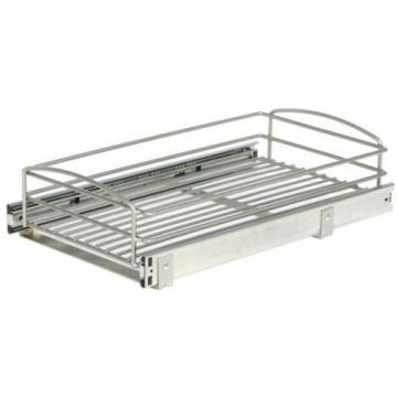 Multi-Use Pull-Out Basket Cabinet Organizer Cupboard Silver Ball Bearing Slides