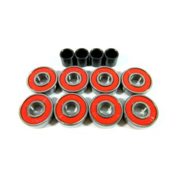 10 pack (80 pcs) Skateboard 608 Inline Multi Color ABEC 7 Bearings + 40 Spacers