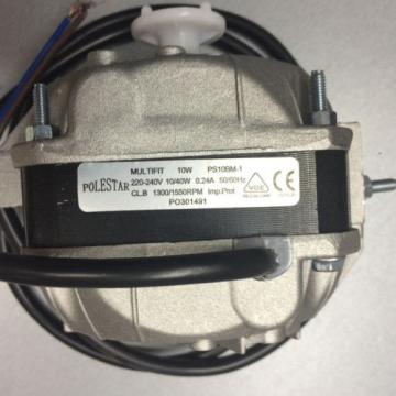 NEW MULTI-FIT 10W FAN MOTOR, 240V, SHADED POLE, PS10BM-1, BALL BEARING MOTOR