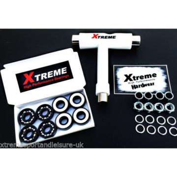 *8 Pack XTREME ABEC 9 BEARINGS. XTREME HD T-BAR MULTI-TOOL. XTREME HARDWARE KIT