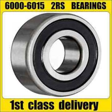BEARINGS 6000 - 6015 2RS - RUBBER SEALED - Multi variations - ALL SIZES