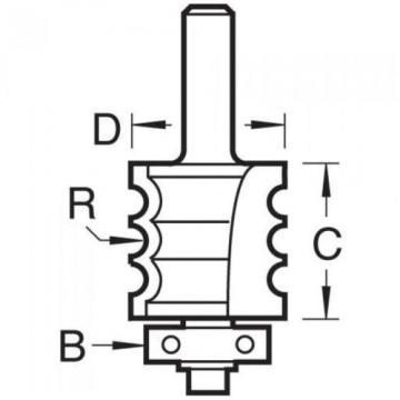 Trend 9/76X1/2TC Bearing guided multi-reed cutter - 1/2&#034; Shank ** SALE **