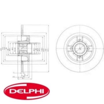 2x Bremsscheibe DELPHI 2 Bremsscheiben BG9029RS