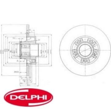 2x Bremsscheibe DELPHI 2 Bremsscheiben BG9031RS