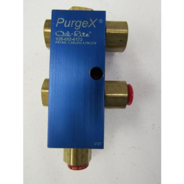 PURGE X OIL-RITE 920-682-6173 OIL/GREASE VALVE