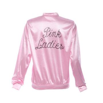 Pink Lady Retro 50s Jacket Women Fancy Grease Costume Cheerleader Hen Party