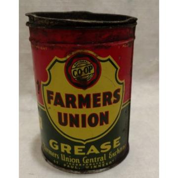 Vintage National Co-op Farmers Union 1 Pound Grease Can