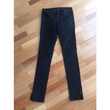 ksubi black superskinny zip jeans in grease, size 26. excellent condition