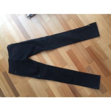 ksubi black superskinny zip jeans in grease, size 26. excellent condition