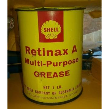 Shell 1 lb grease tin