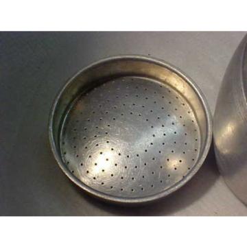 KROMEX GREASE CAN ALUMINUM W STRAINER VINTAGE