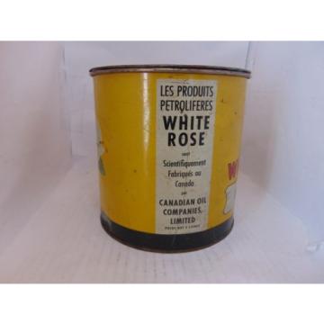 White Rose 5 lbs Pressure Grease Can Canadian Oil Co. LTD