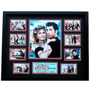 New Grease John Travolta Olivia Newton John Signed Limited Edition Memorabilia