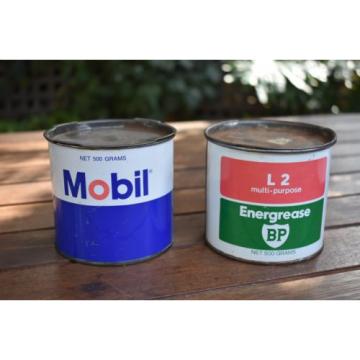 Mobil &amp; BP Energrease Grease Tins