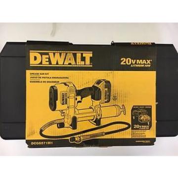 DeWalt #DCGG571M1: 20v MAX Cordless Grease Gun Kit