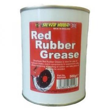 Silverhook Red Rubber Grease 500g - For Brakes And Clutches/Calipers/O Rings