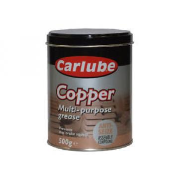 Carlube Copper Multi Purpose Grease 500g XCG500 Anti-Seize Assembly Compound Tin