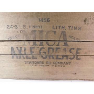 Vintage Standard Oil Co. of New York Mica Axle Grease Crate