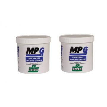 2 x Rock Oil MPG Universal Marine Grease 500 Gram Waterproof Lithium inboard